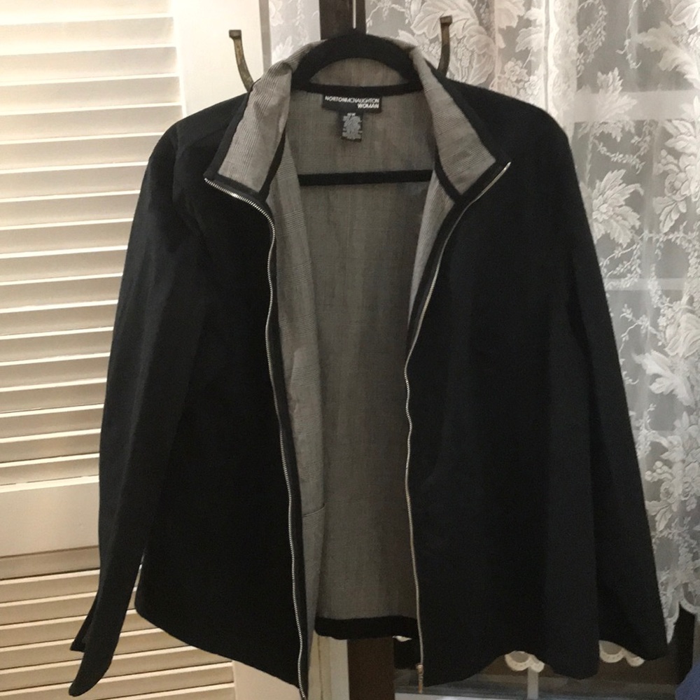 Faux sueded full zip jacket. Norton McLaughton 16W